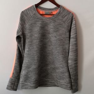NWOT Athleta (MED) Waffle, Gray Bright Orange
